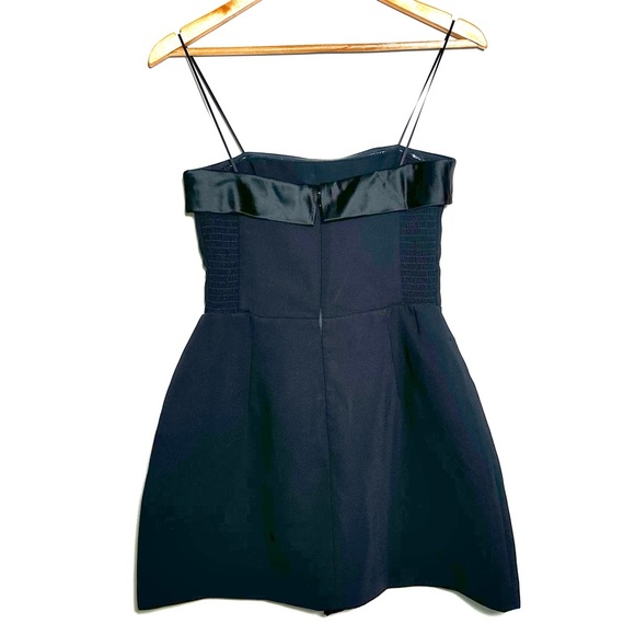 NWT Amanda Uprichard Lucienne Satin Fit & Flare Romper - Picture 6 of 9